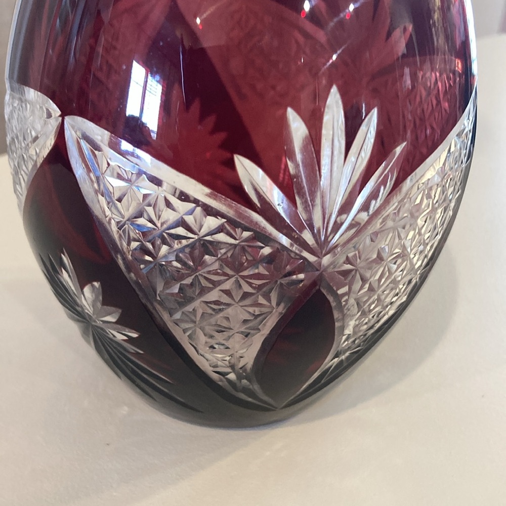 Vintage Bohemian Cut Crystal Decanter - Picture 3 of 9